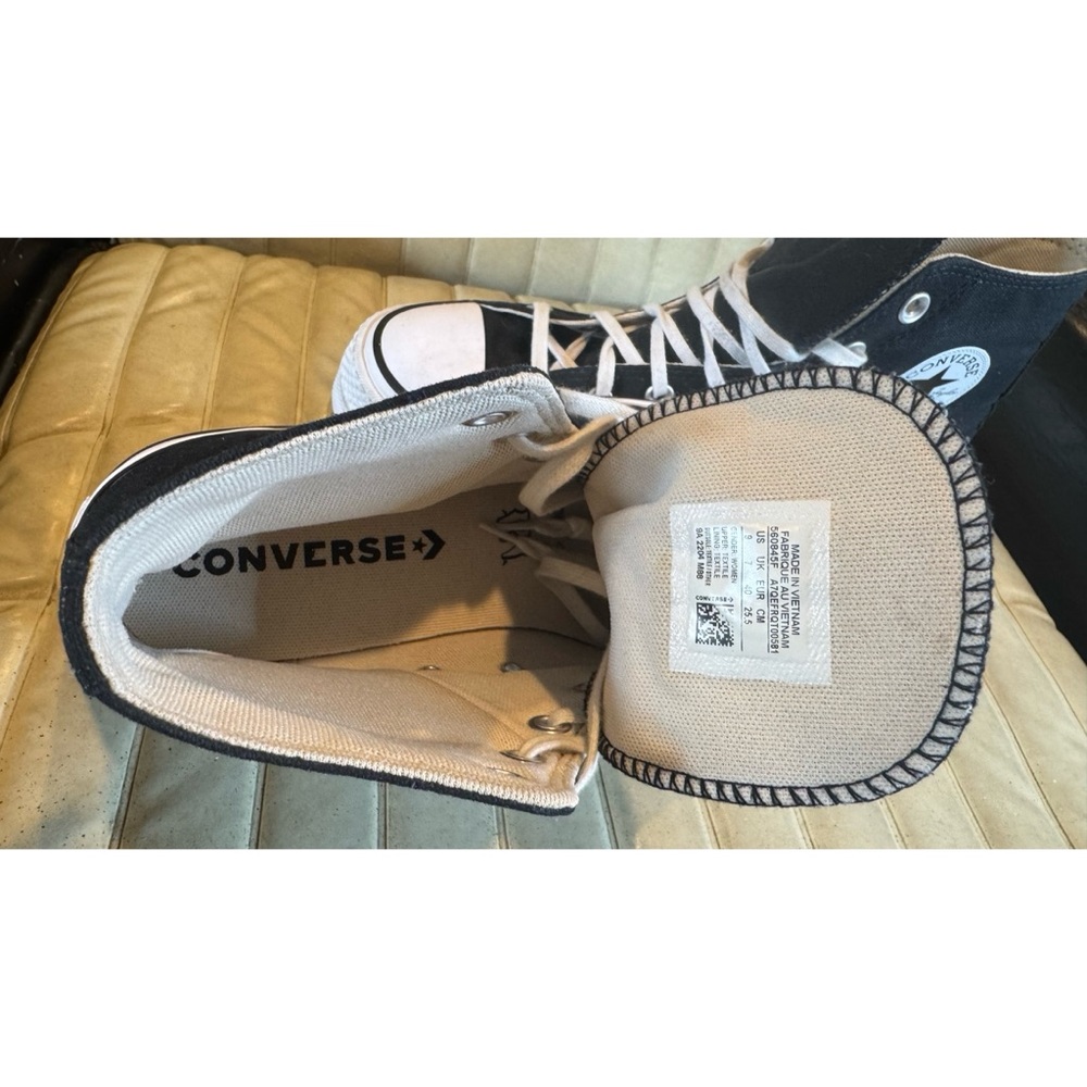 Converse Chuck Taylor All Star Black Platform High Tops Women’s 9 Y2K - Picture 7 of 7